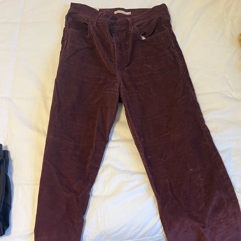 Levis ribcage straight ankle corduroy pant, 29 inch